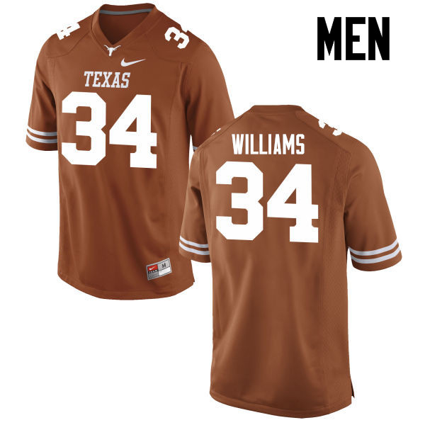 Men #34 Ricky Williams Texas Longhorns College Football Jerseys-Tex Orange